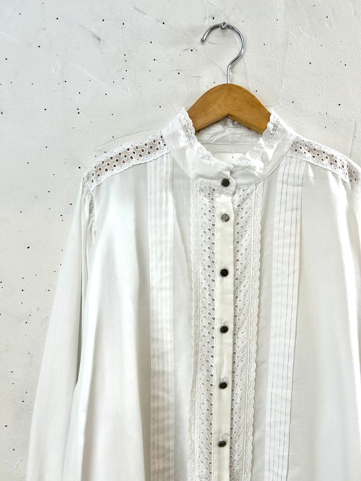 Vintage White Blouse　 [I28569］