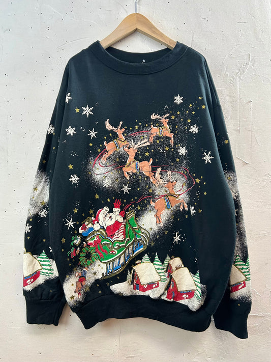 Vintage Xmas Sweat  MADE IN USA [L29023]