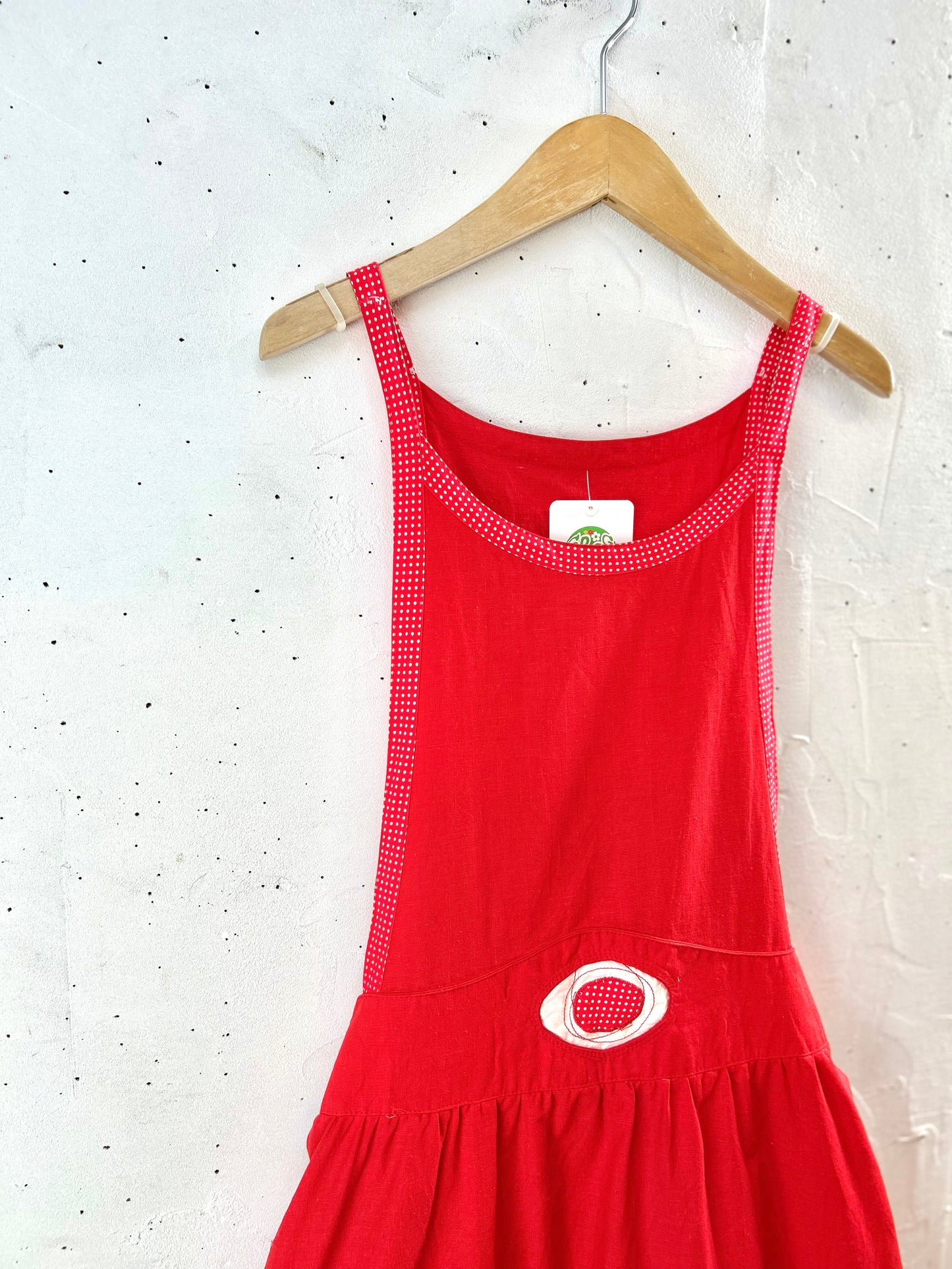'70s Vintage Apron Dress [F30535]
