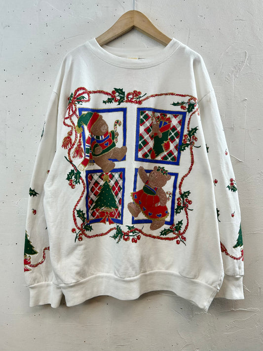 Vintage Xmas Sweat  MADE IN USA [L29022]