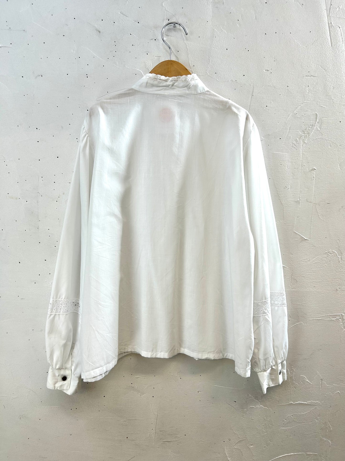 Vintage White Blouse　 [I28569］