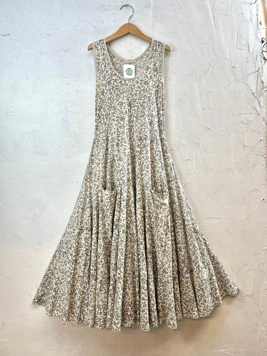 Vintage Flower Dress MADE IN ITALY[D30093]