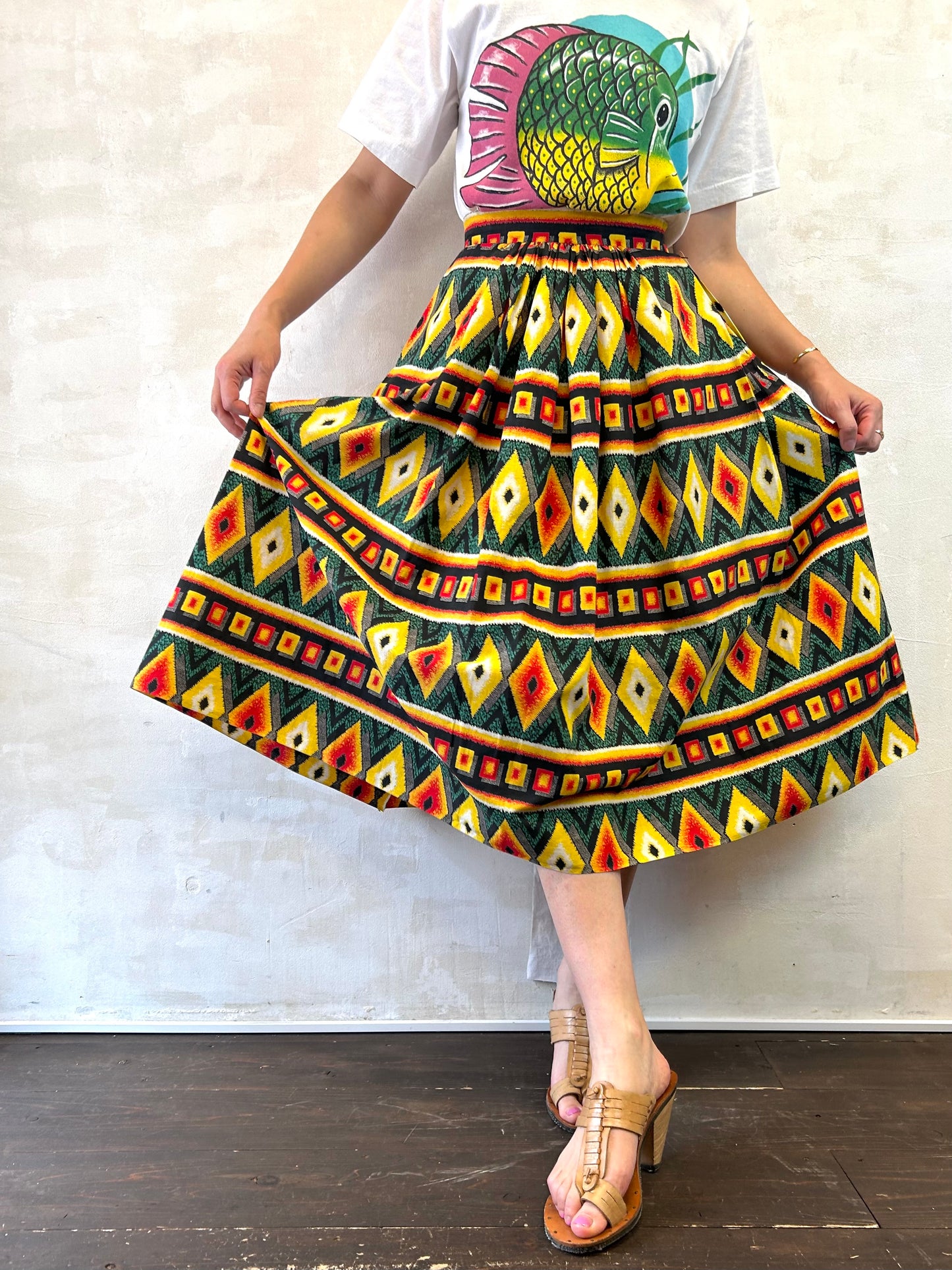 ’50s Vintage Skirt [E27238]