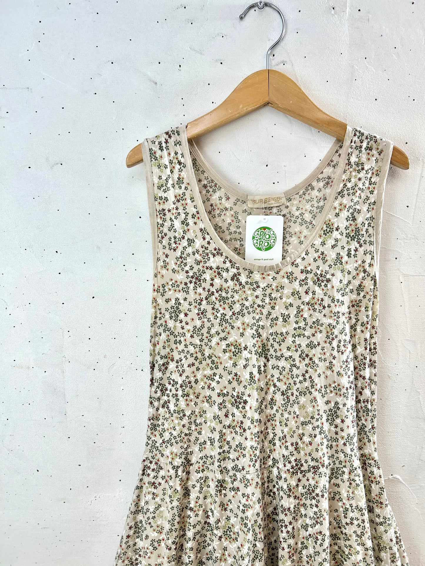 Vintage Flower Dress MADE IN ITALY[D30093]