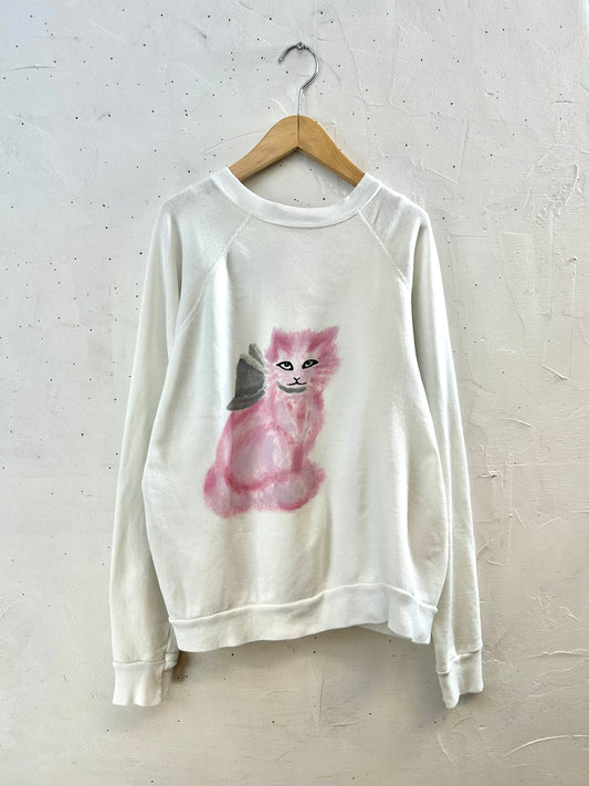 Vintage Custom Hand Paint Sweat [I28344]