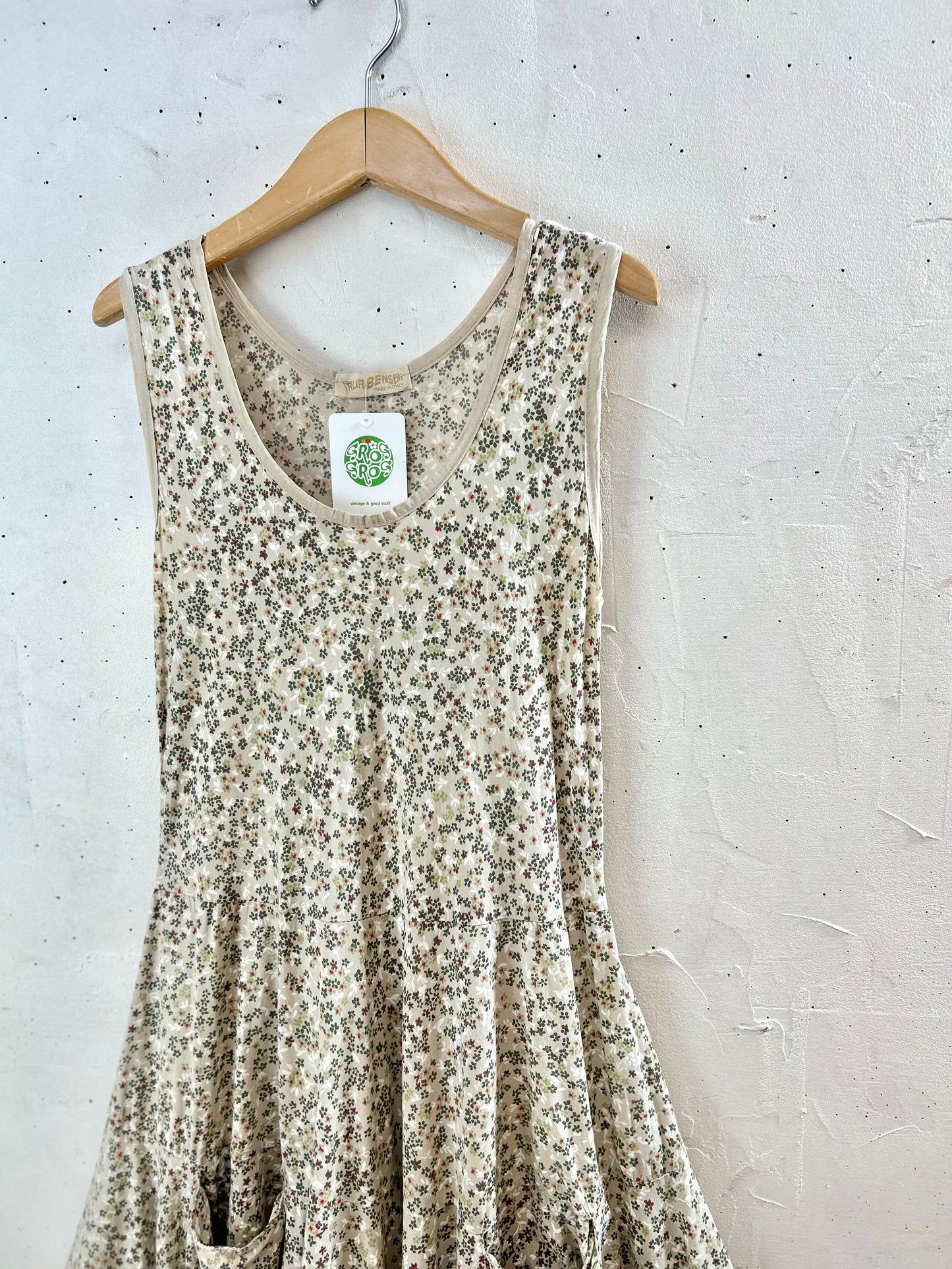 Vintage Flower Dress MADE IN ITALY[D30093]