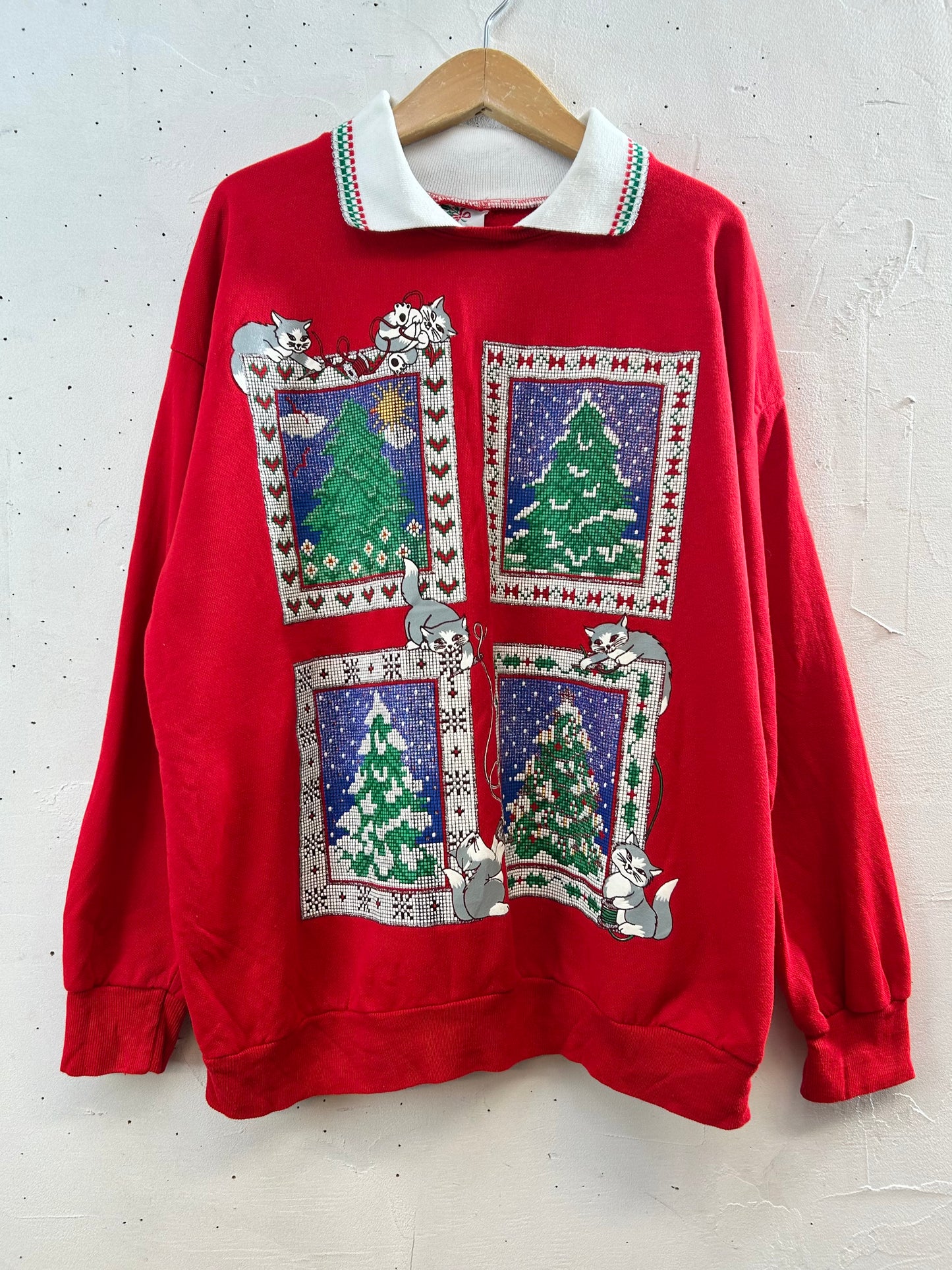 Vintage Xmas Sweat  MADE IN USA [L29021]