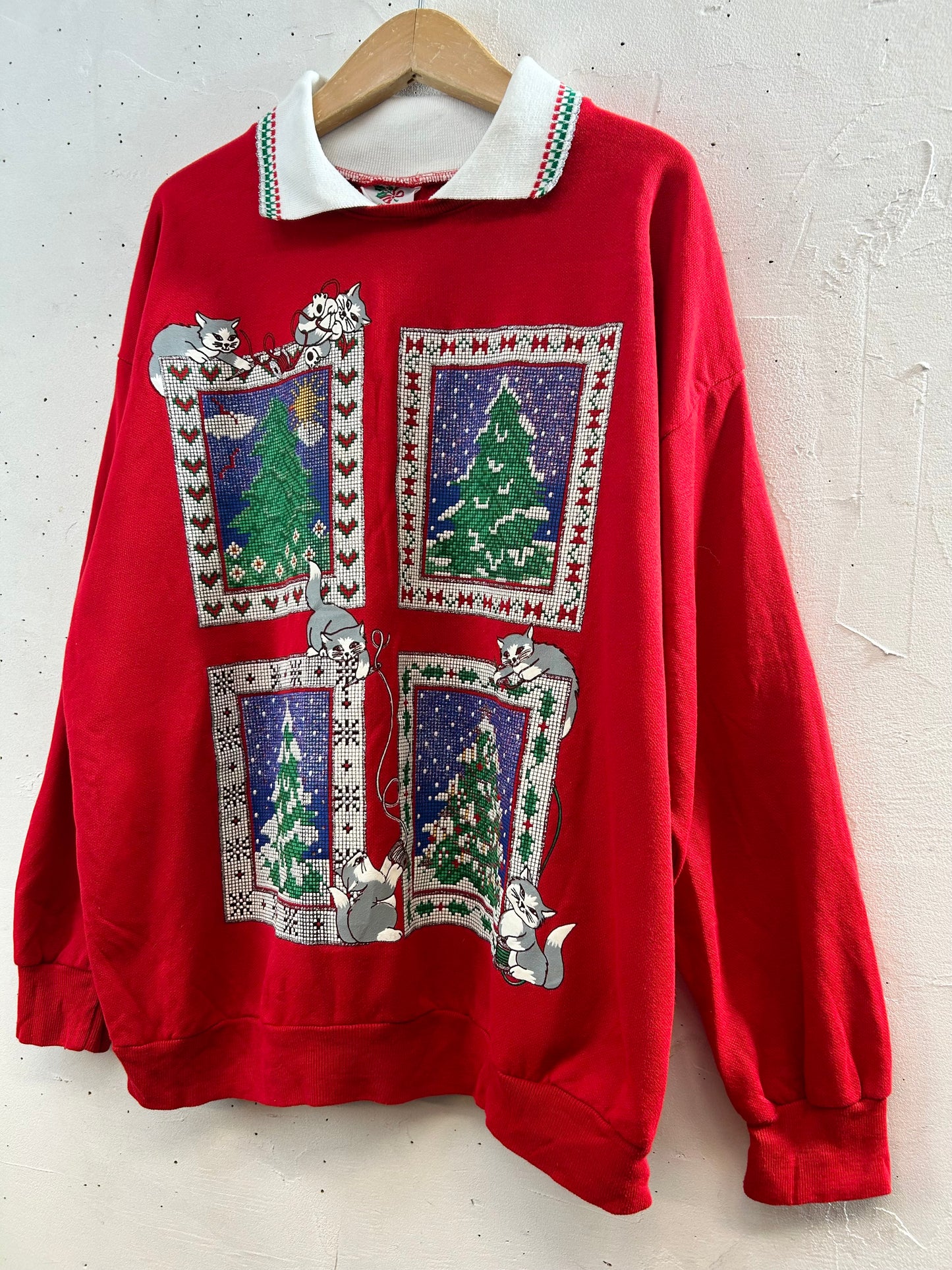 Vintage Xmas Sweat  MADE IN USA [L29021]