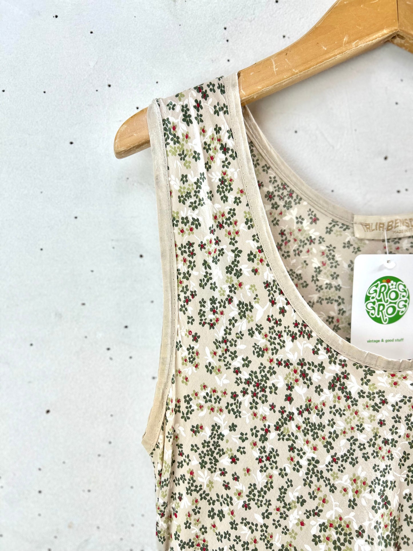 Vintage Flower Dress MADE IN ITALY[D30093]