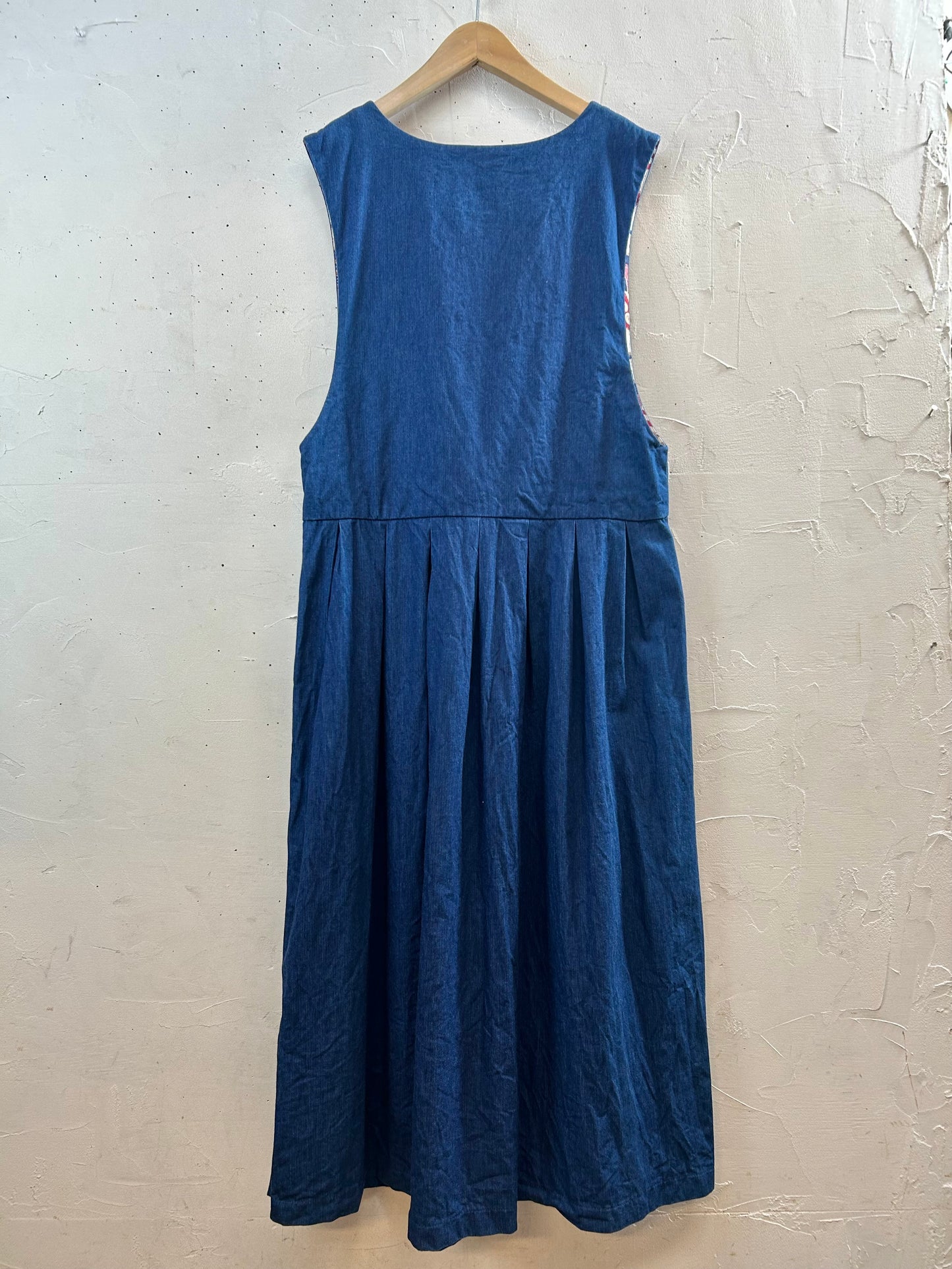 Vintage Denim Over Dress  MADE IN USA 〜PAM'S CLOSET〜 [L29017]