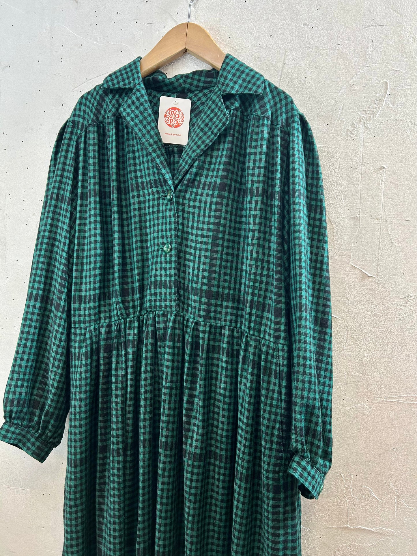 Vintage Plaid Dress [L29016]