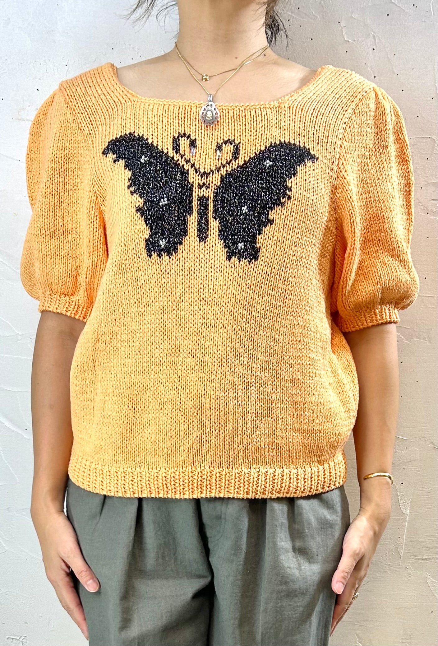 Vintage Knit Sweater  [I28565]