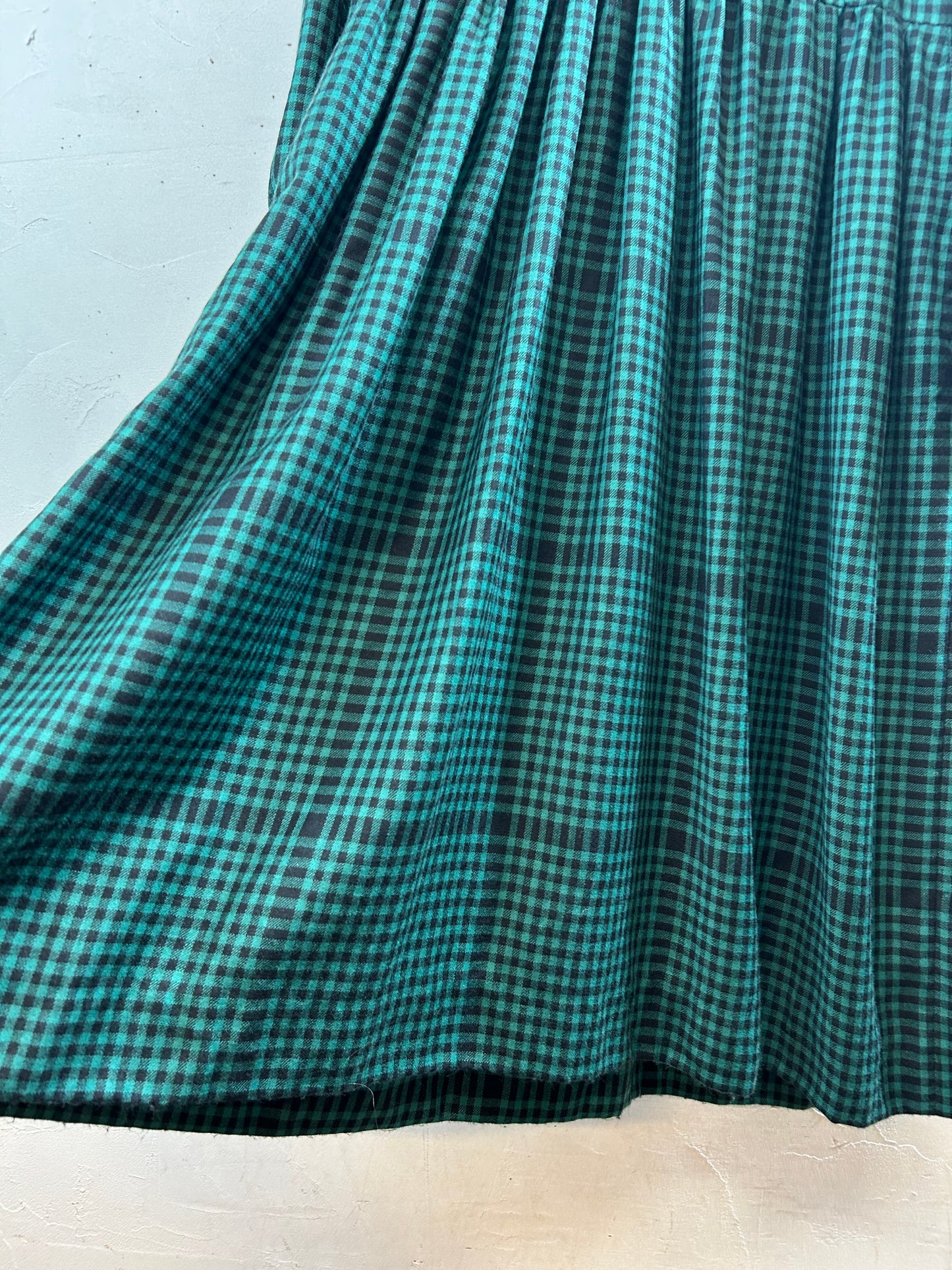 Vintage Plaid Dress [L29016]