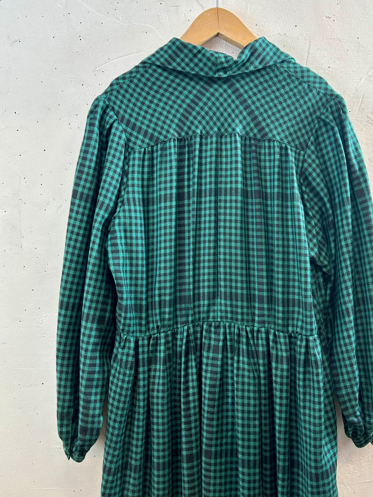 Vintage Plaid Dress [L29016]