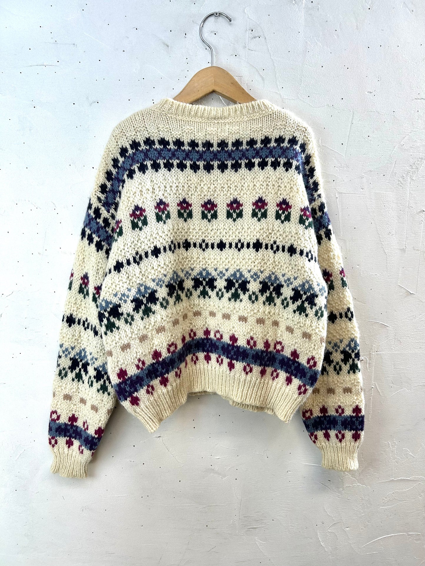 Vintage Knit Sweater 〜Laura Ashley〜 MADE IN Scotland [J28787]