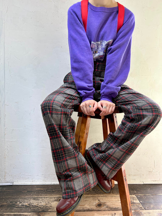 Vintage Plaid Pants [J25144]