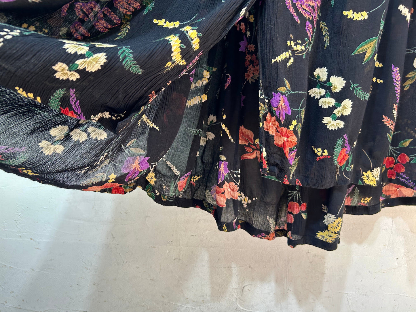 Vintage Indian Rayon Dress 〜LA CERA〜 [D26812]