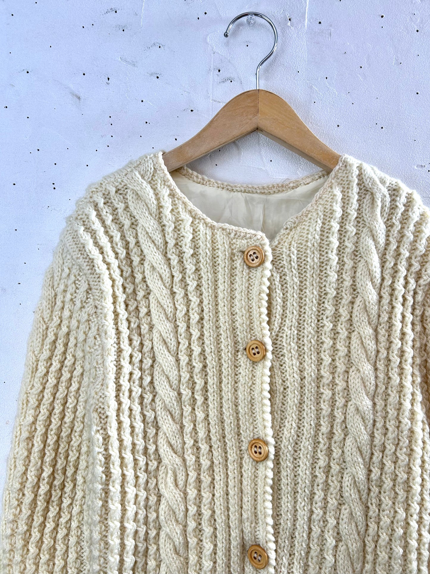 Vintage Aran Knit Cardigan [B29461]