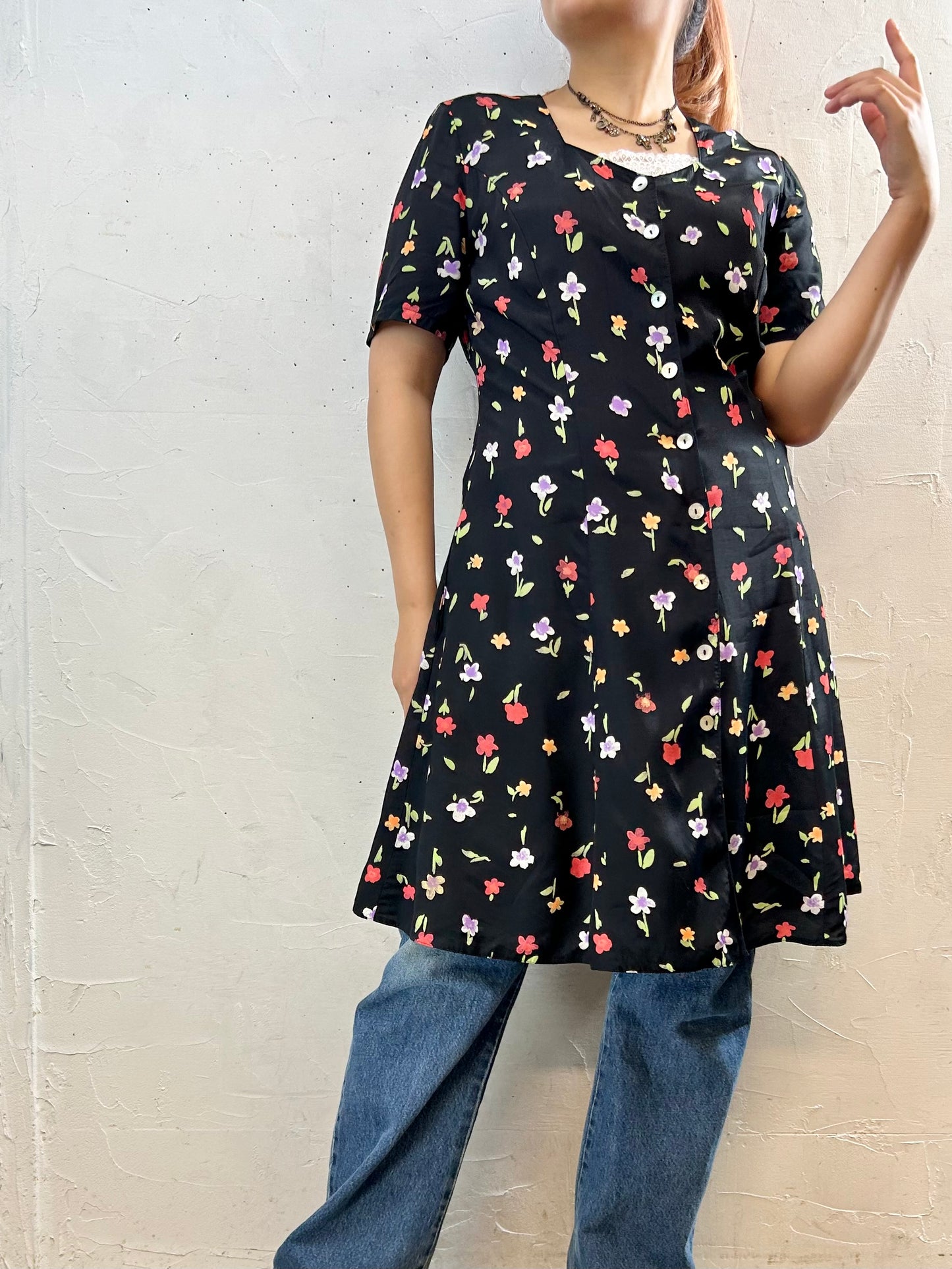 Vintage Viscose Dress [F27676]