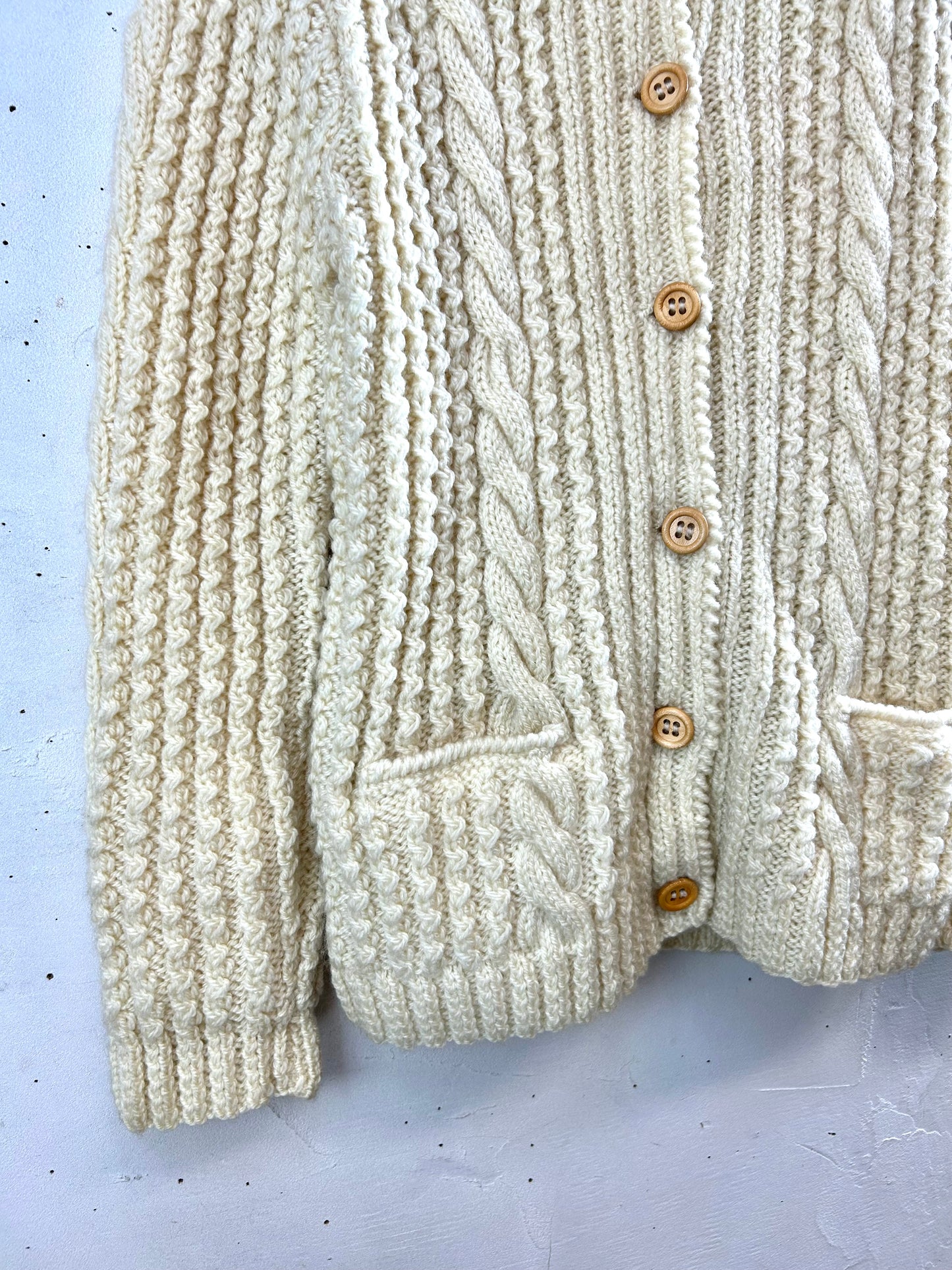 Vintage Aran Knit Cardigan [B29461]