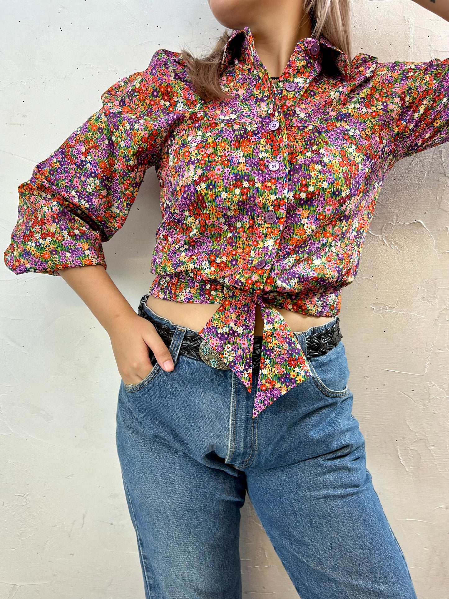 Vintage Flower Shirt  [H28160]