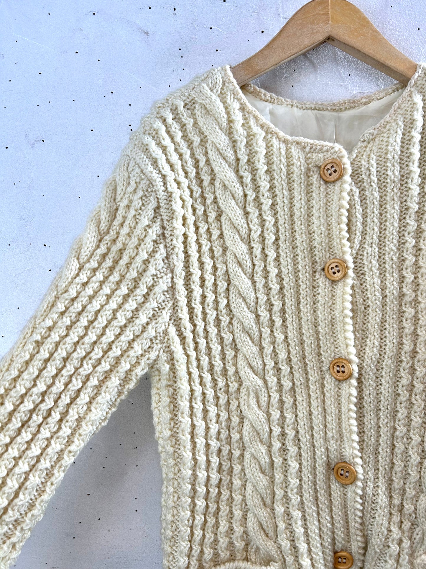 Vintage Aran Knit Cardigan [B29461]