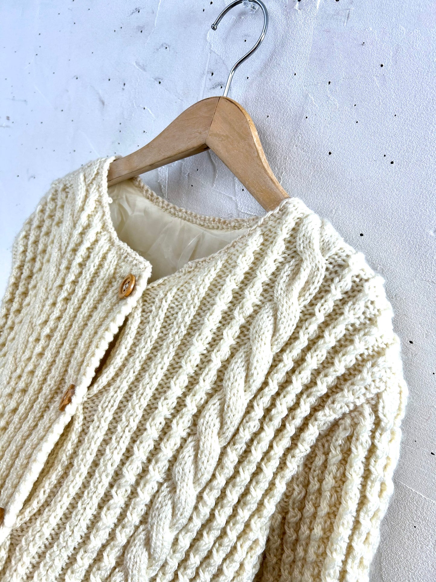 Vintage Aran Knit Cardigan [B29461]