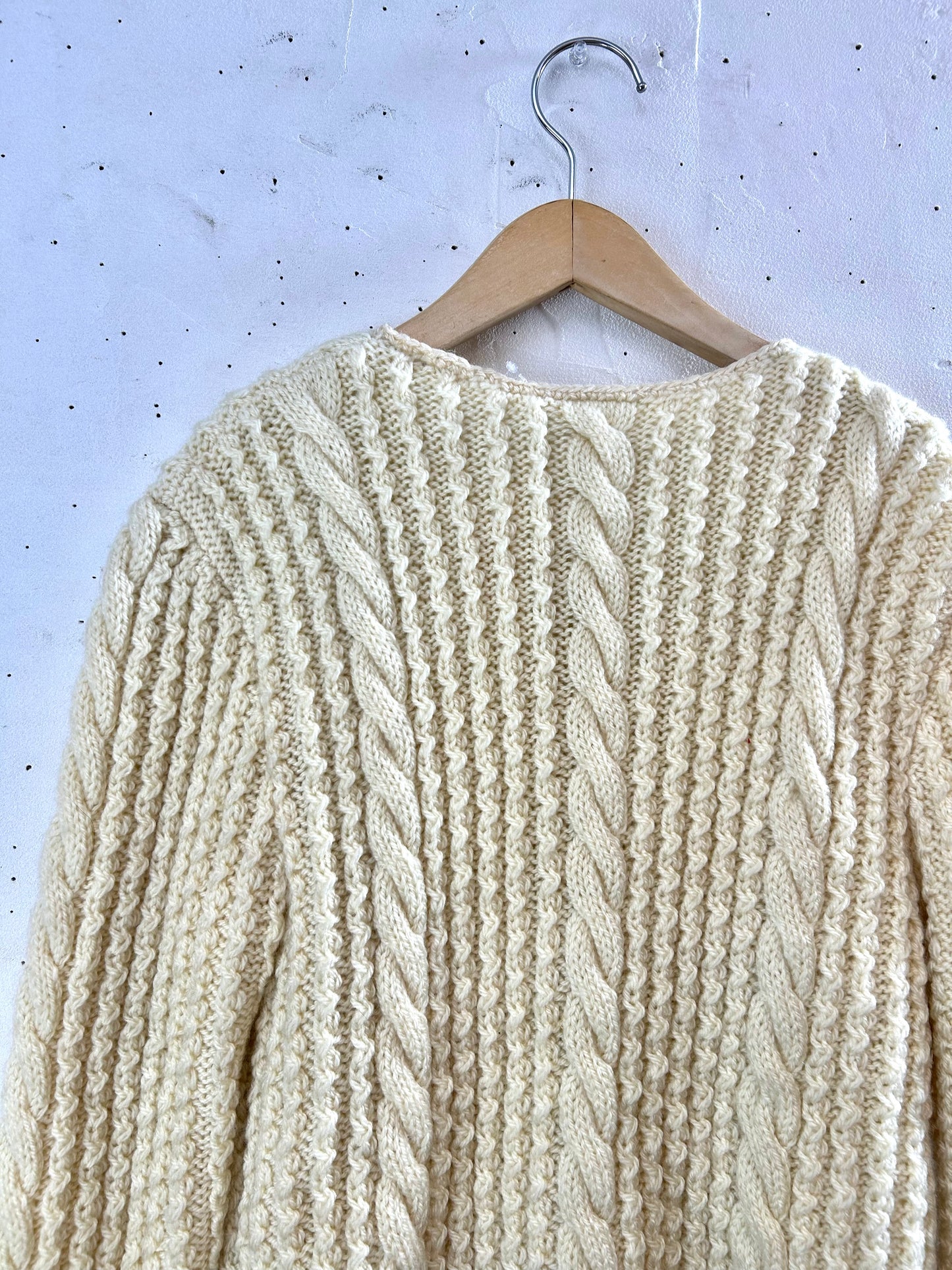 Vintage Aran Knit Cardigan [B29461]