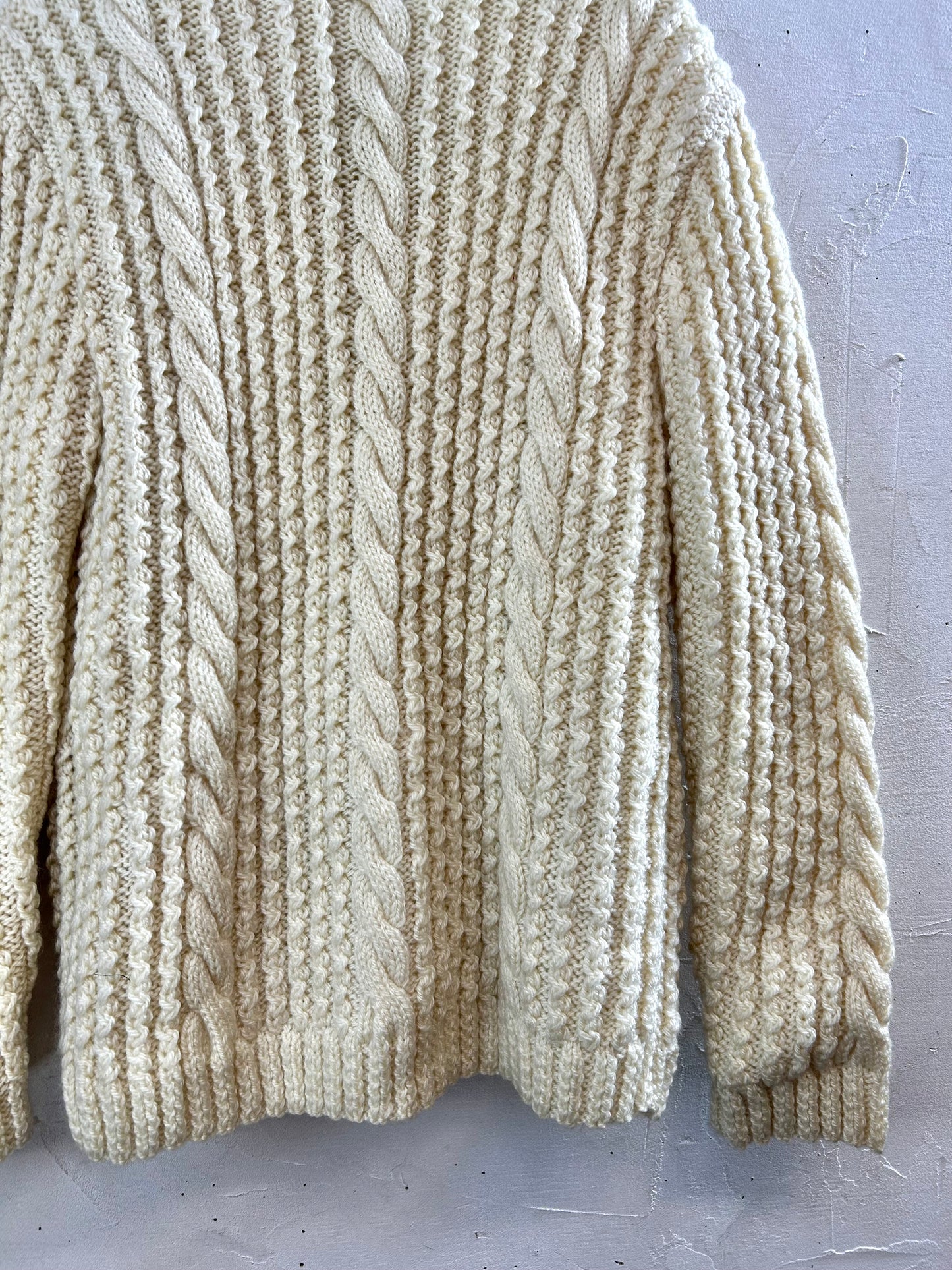 Vintage Aran Knit Cardigan [B29461]