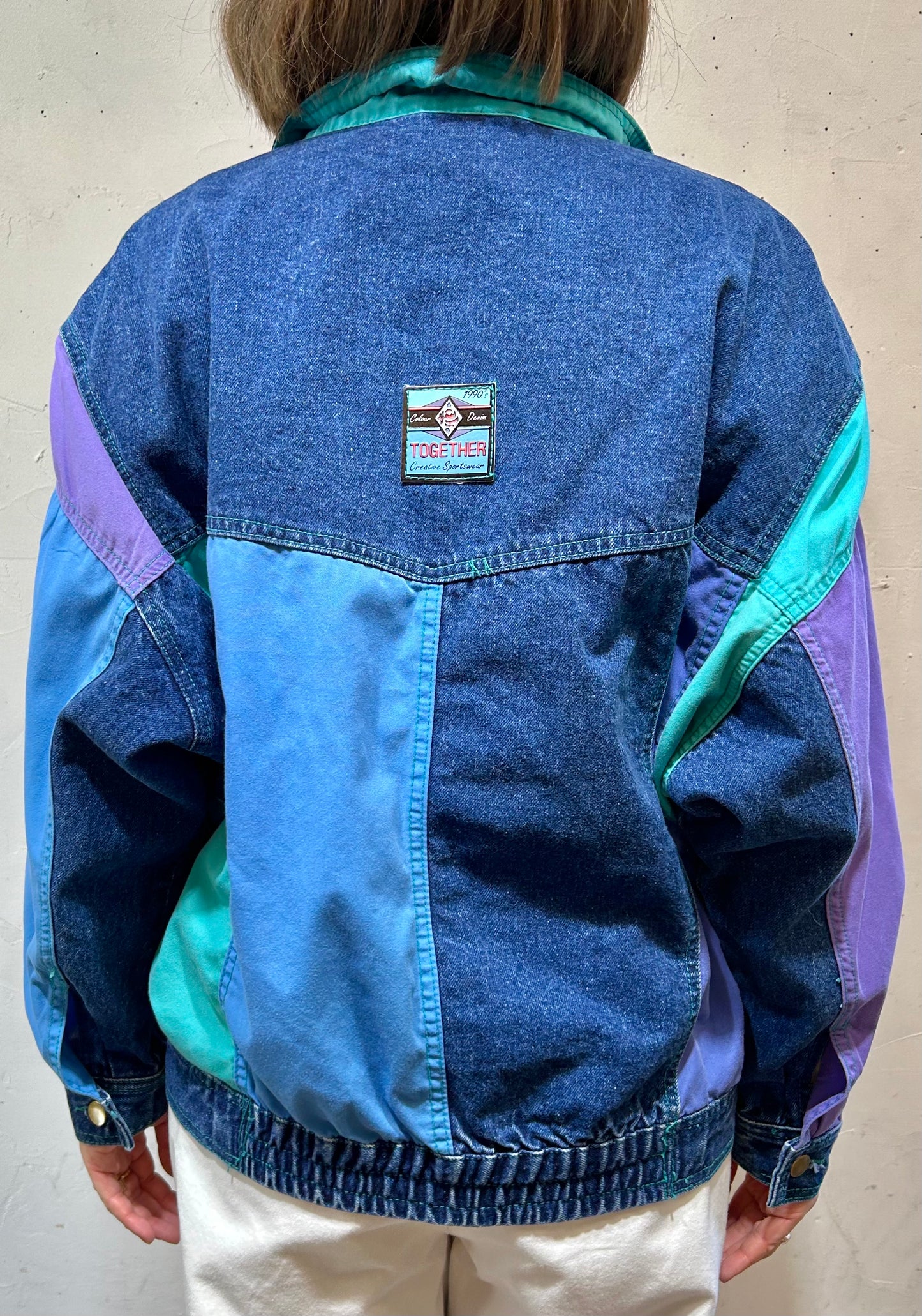 ’90s Vintage Denim Jacket 〜TOGETHER！〜 [A26079]