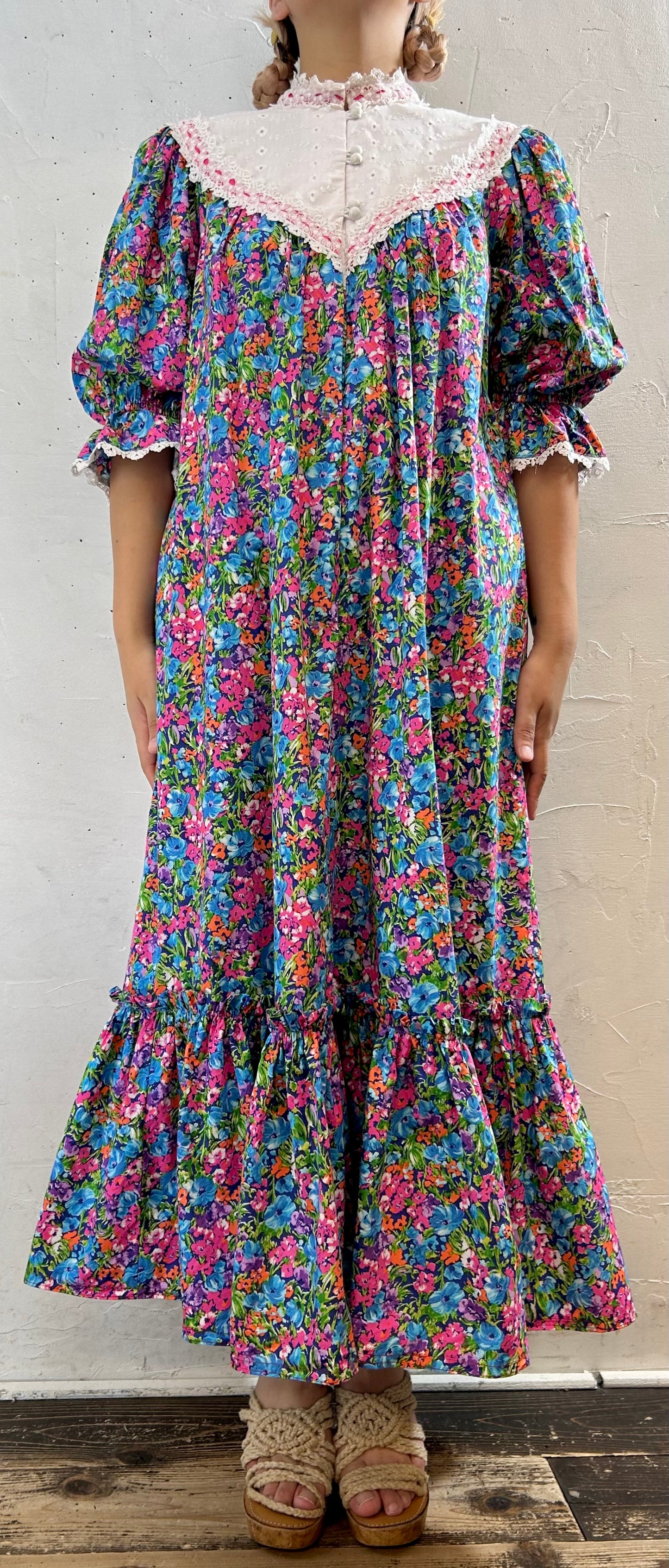 '70s Vintage Hwaiian Dress 〜Princess Kaiulani〜 [G27990]