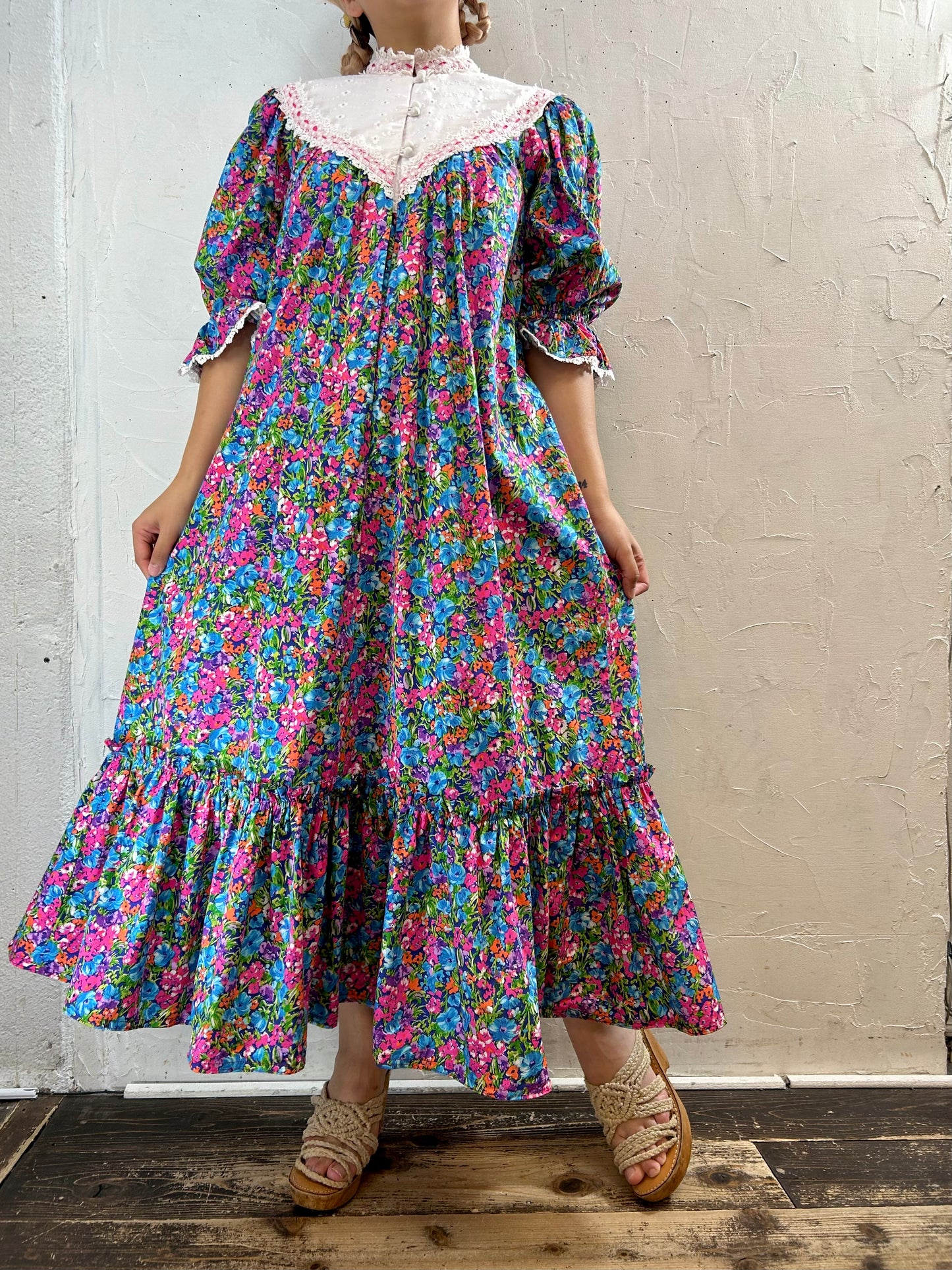 '70s Vintage Hwaiian Dress 〜Princess Kaiulani〜 [G27990]