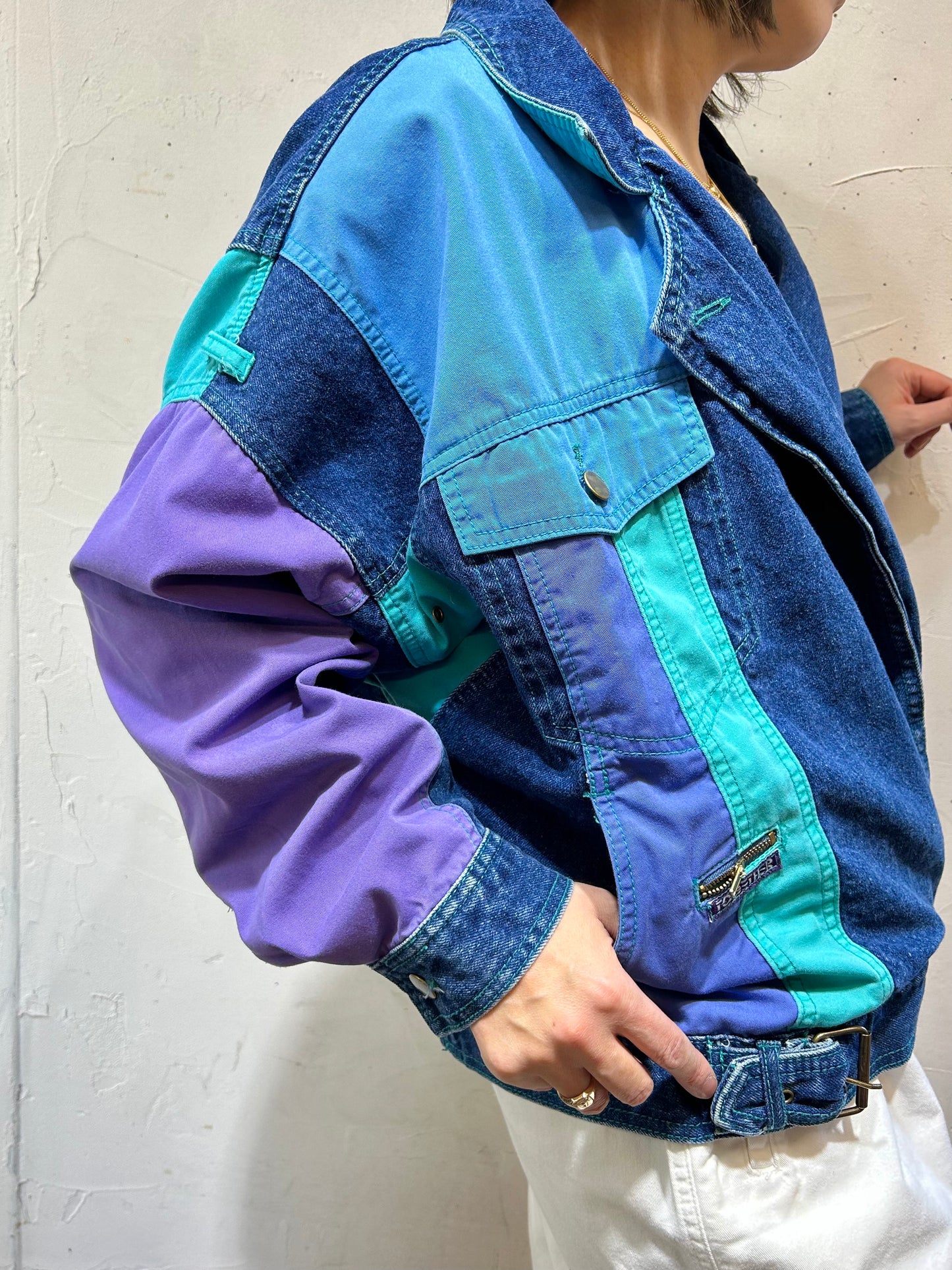 ’90s Vintage Denim Jacket 〜TOGETHER！〜 [A26079]