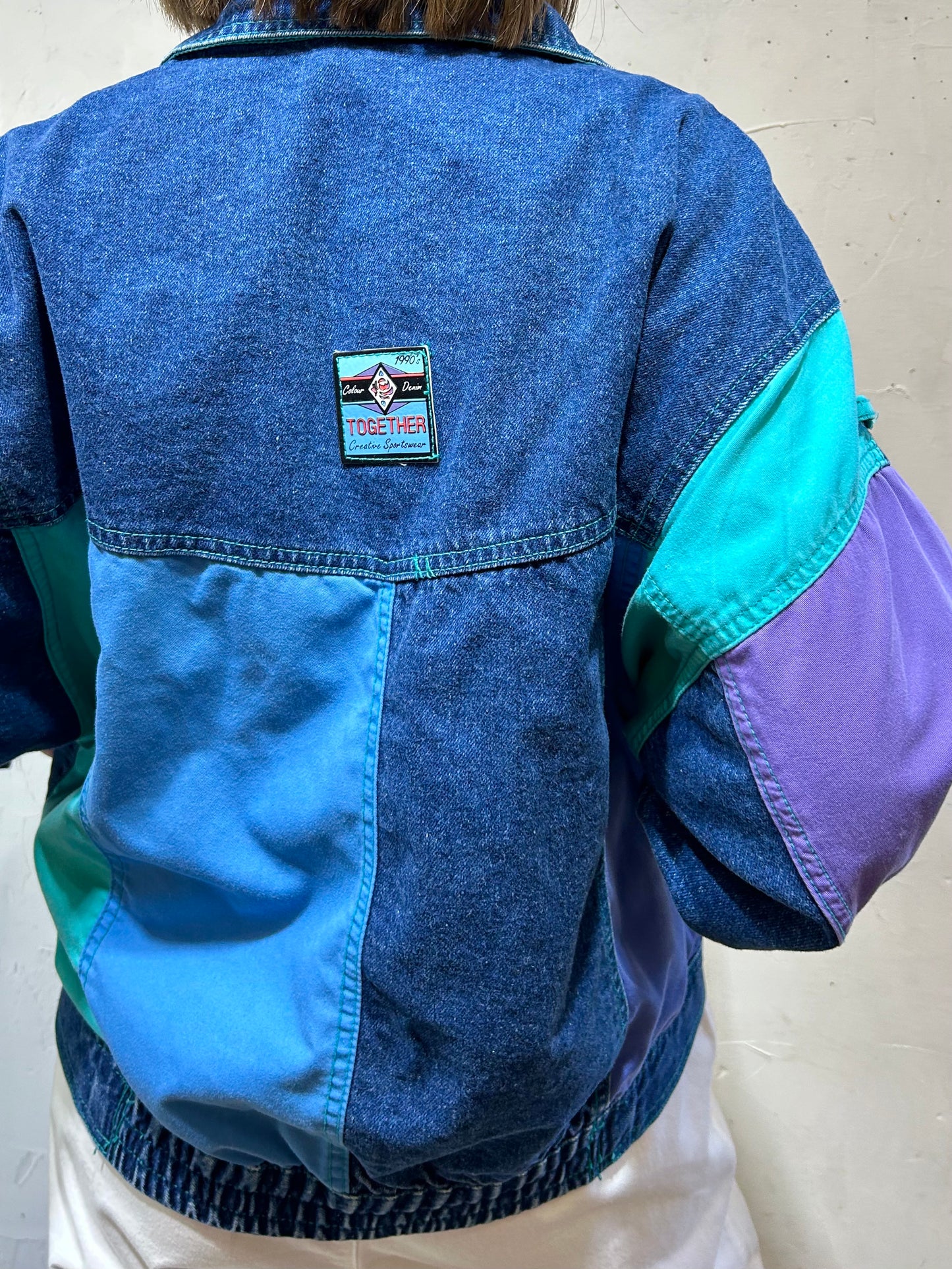 ’90s Vintage Denim Jacket 〜TOGETHER！〜 [A26079]