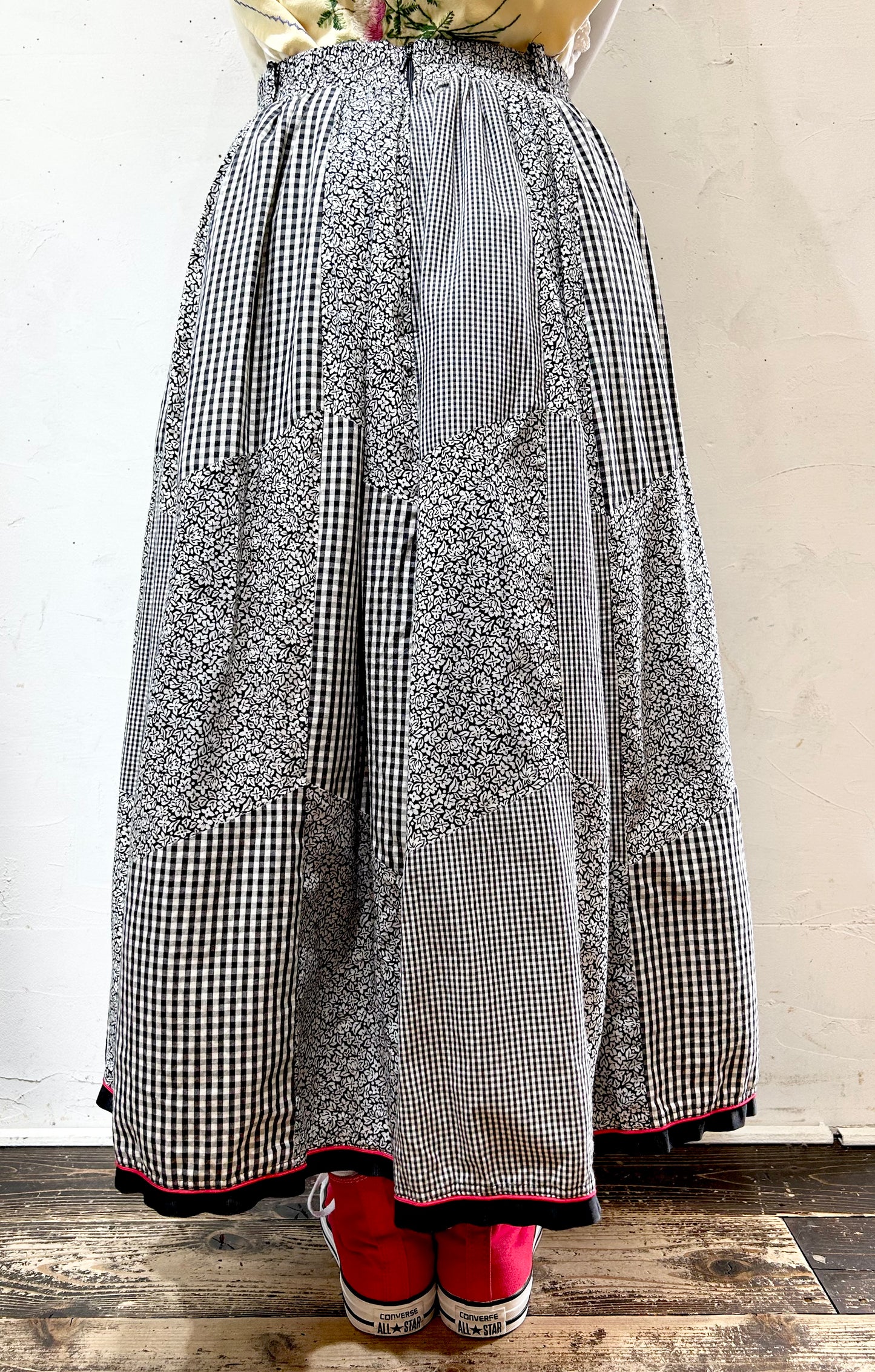 Vintage Patchwork Skirt [J25216]