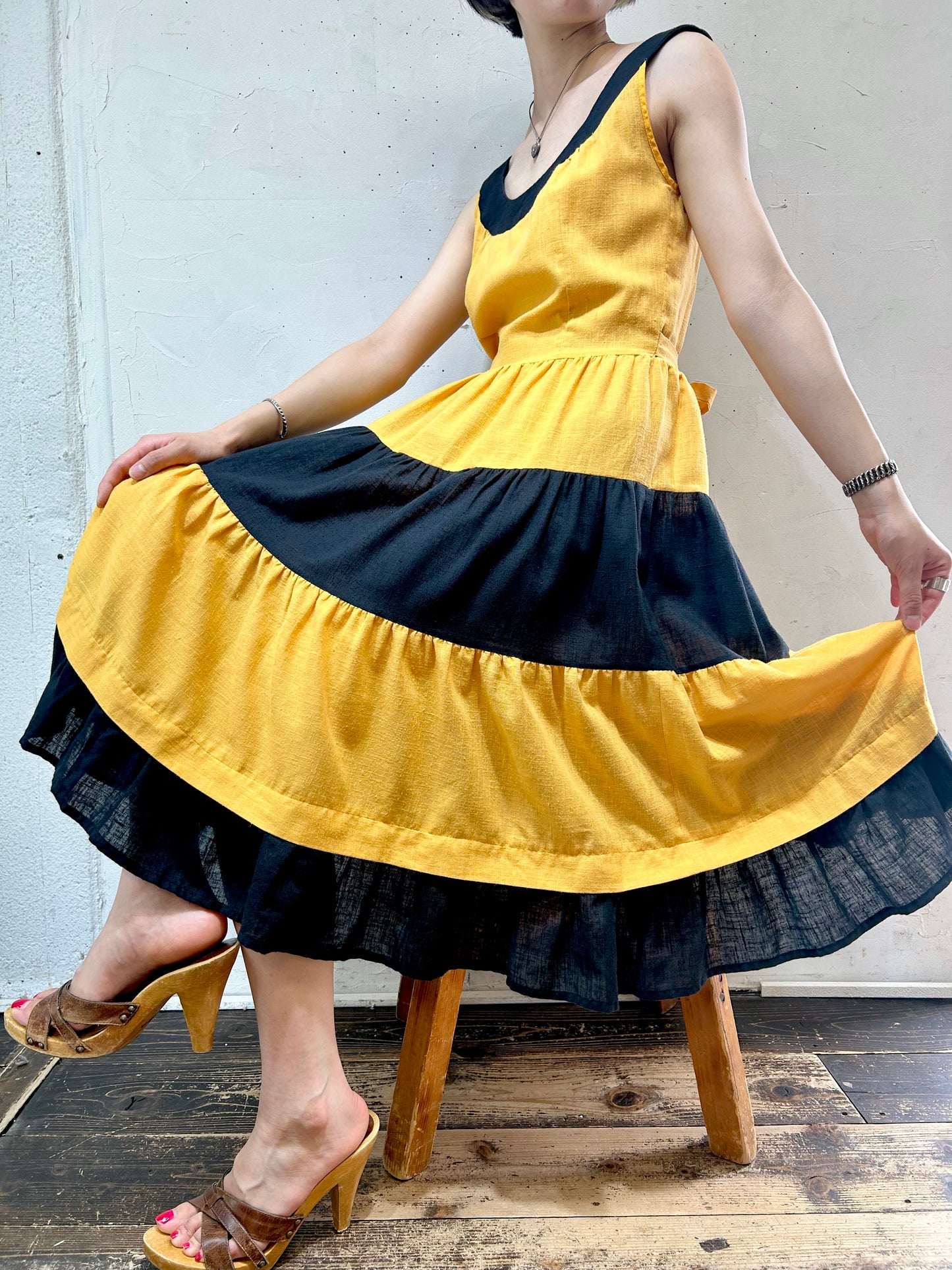 Vintage Tiered Dress [F13465]