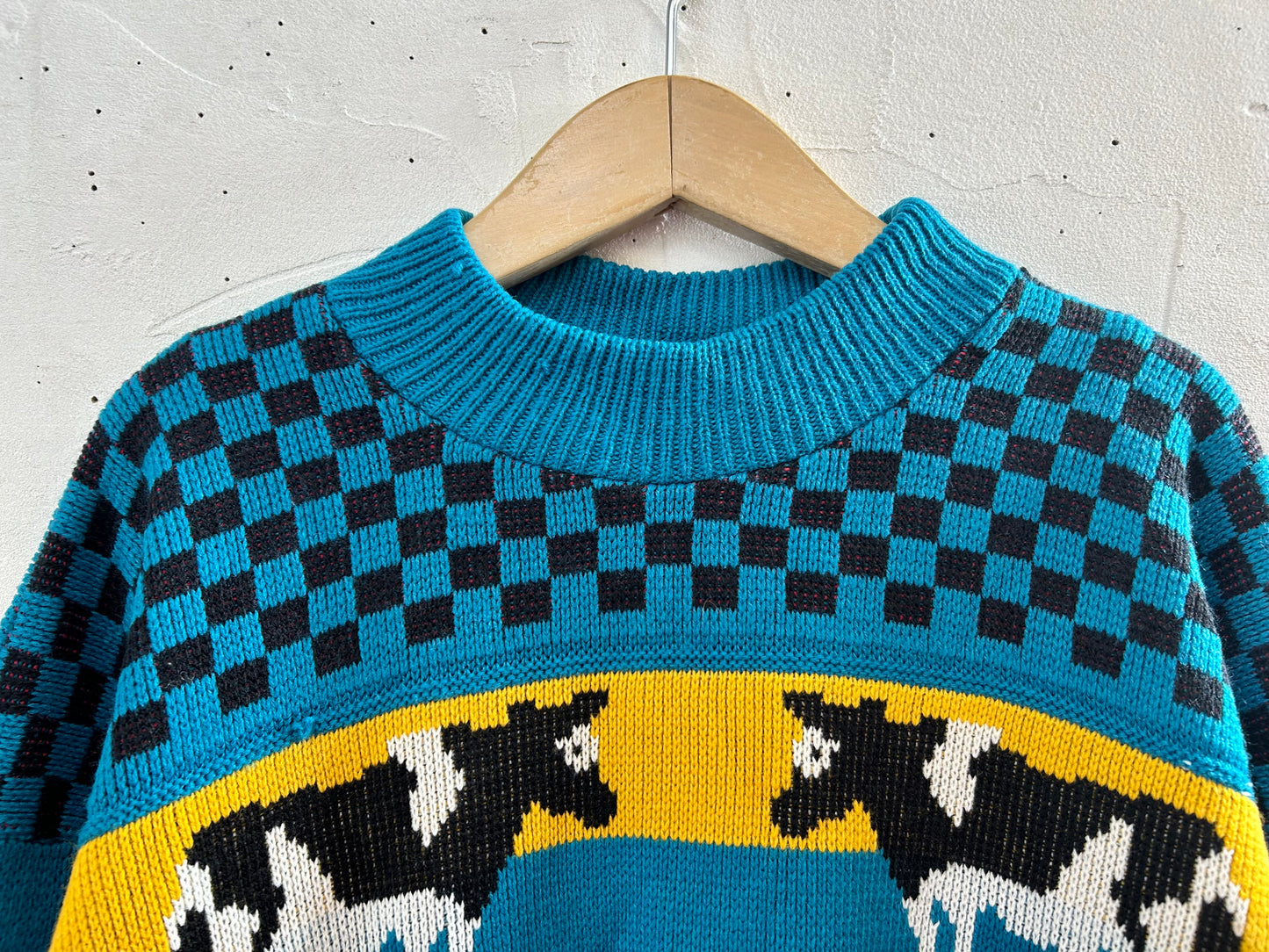 ’80s Vintage Fancy Knit Sweater［J28574]