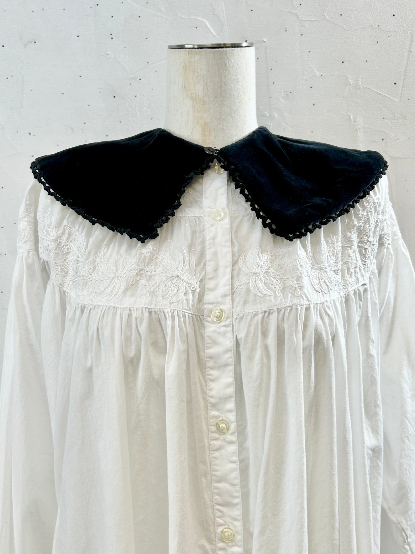 Vintage Velours Detachable Collar [I28352]