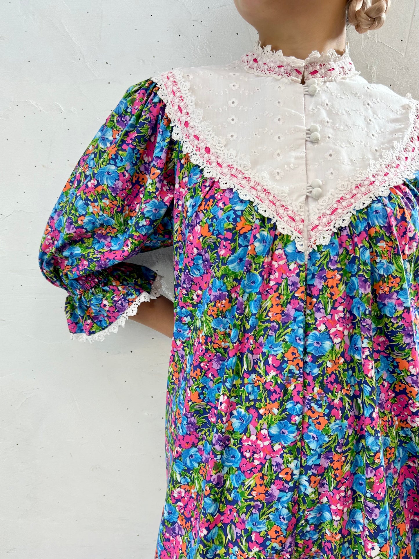 '70s Vintage Hwaiian Dress 〜Princess Kaiulani〜 [G27990]