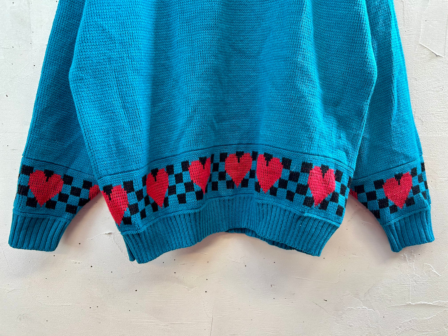 ’80s Vintage Fancy Knit Sweater［J28574]