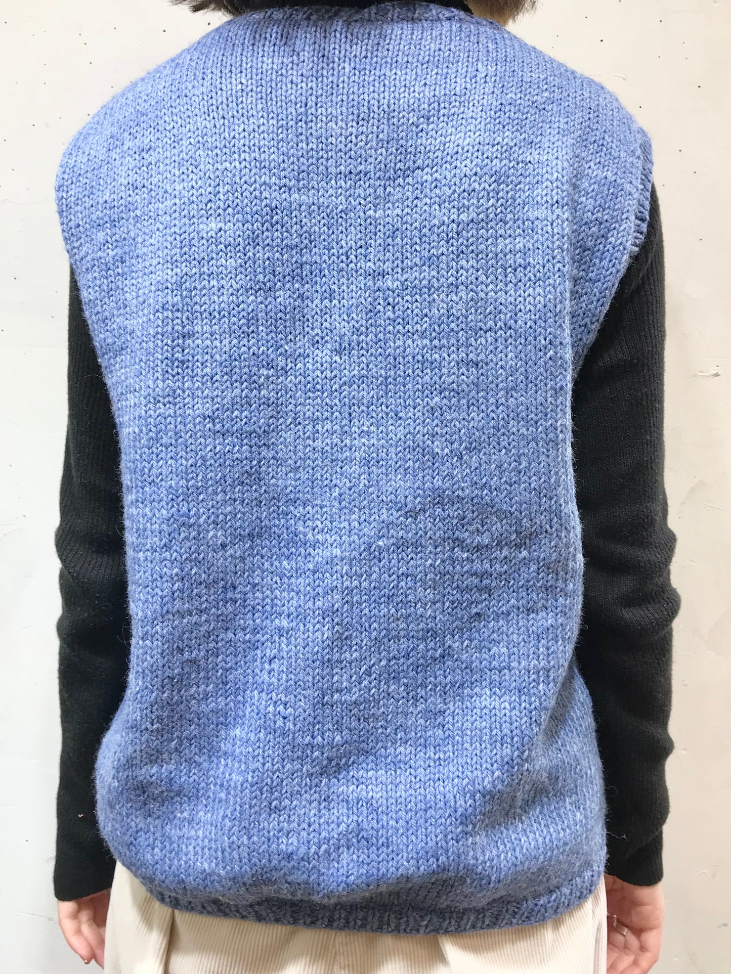 Vintage Hand Knit Vest [L25865]