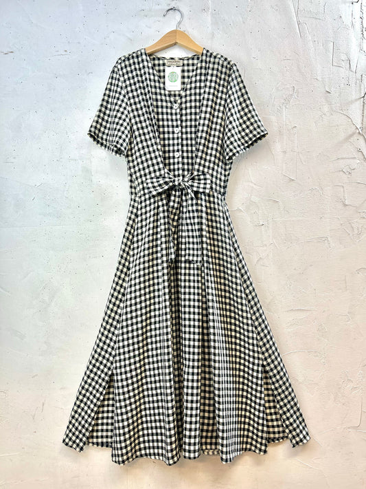 Vintage Plaid Dress [E30317]