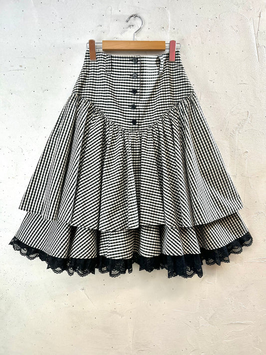 Vintage Tiered Skirt [F30528]