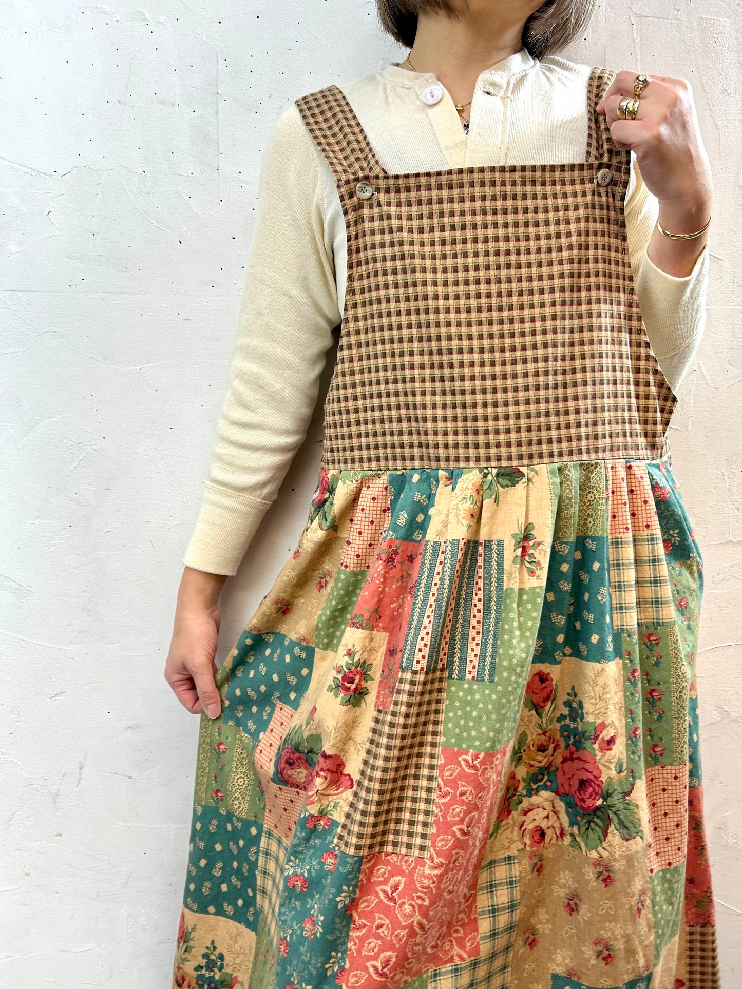 Vintage Over Dress MADE IN USA [L29031]