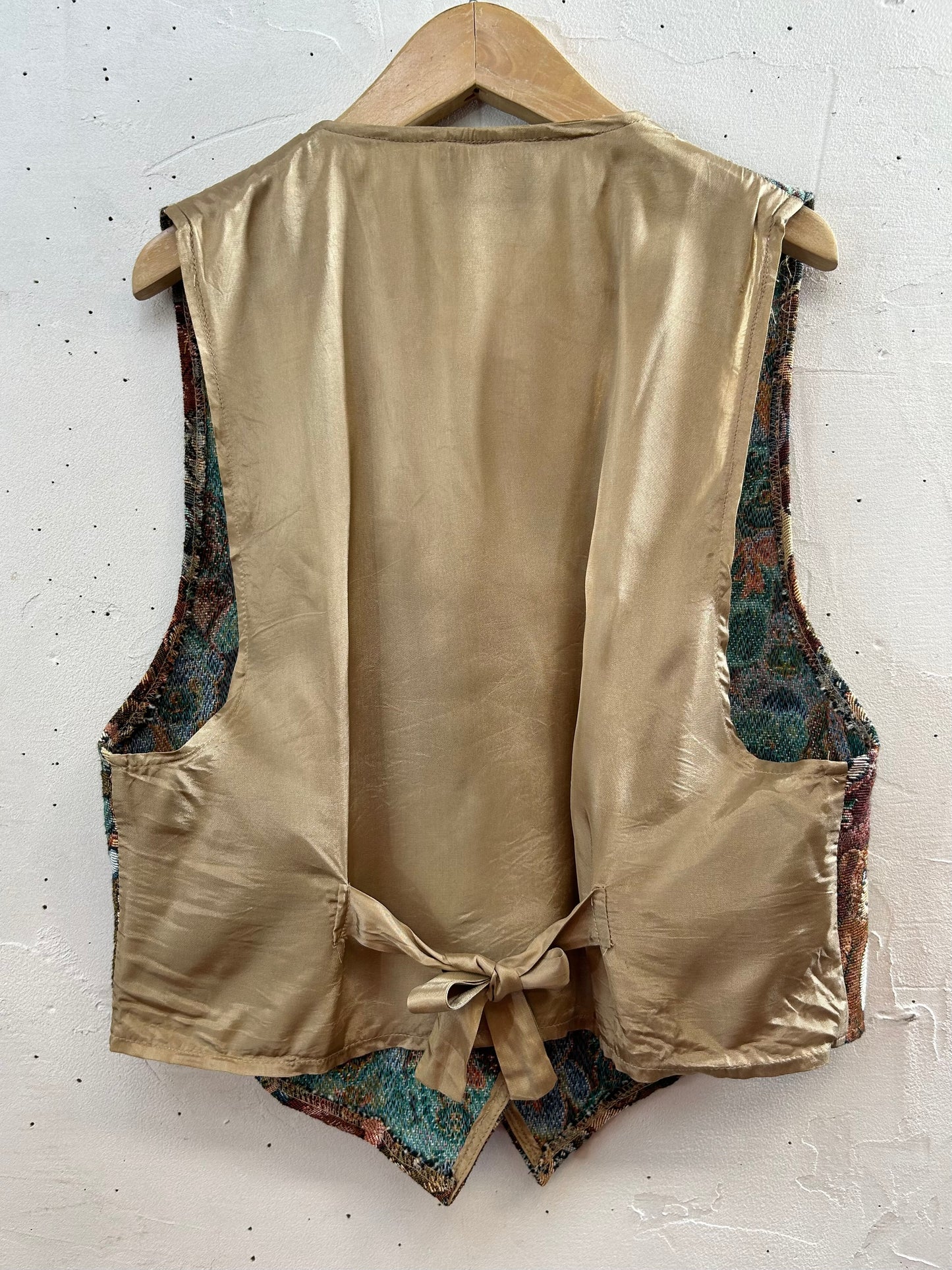 Vintage Gobelin Vest MADE IN USA [J28579]