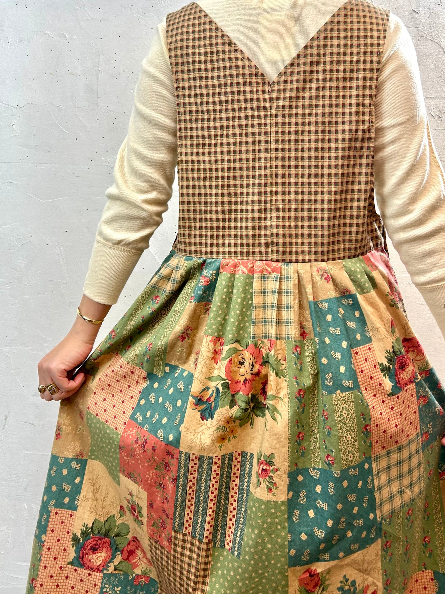 Vintage Over Dress MADE IN USA [L29031]
