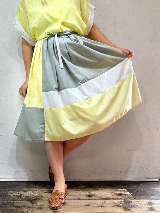 Vintage Crazy Pattern Skirt [C26643]