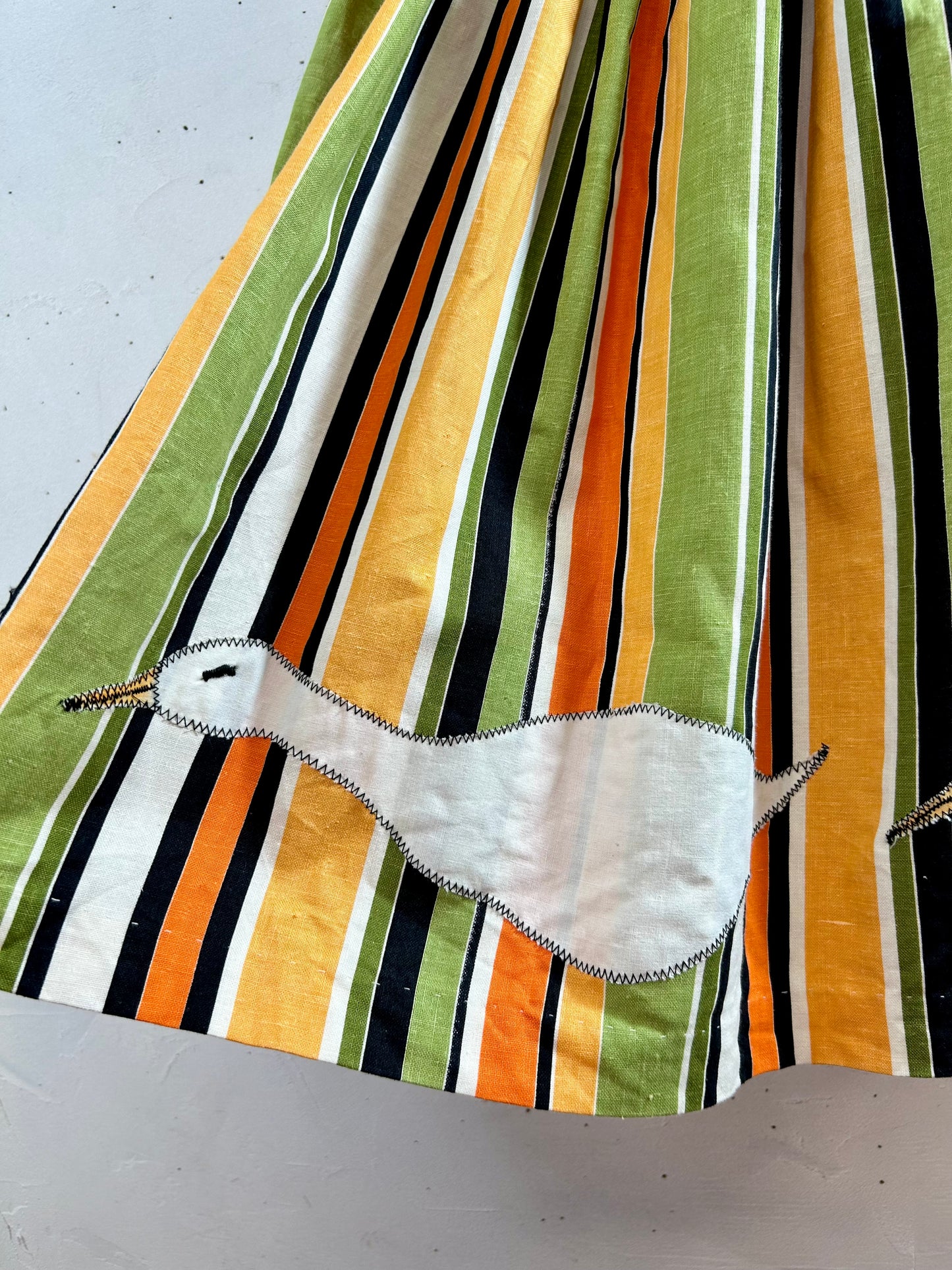 Vintage Bird Patch Skirt [J28577]