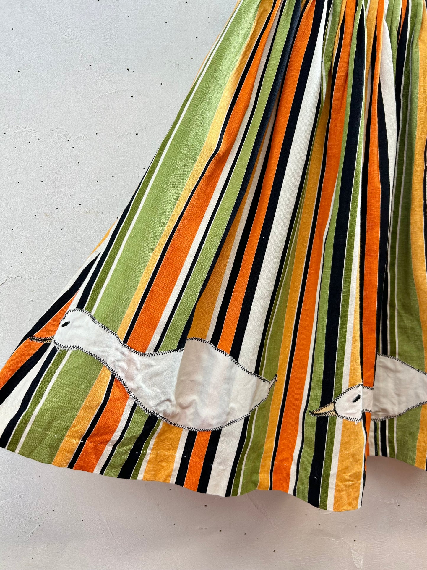 Vintage Bird Patch Skirt [J28577]