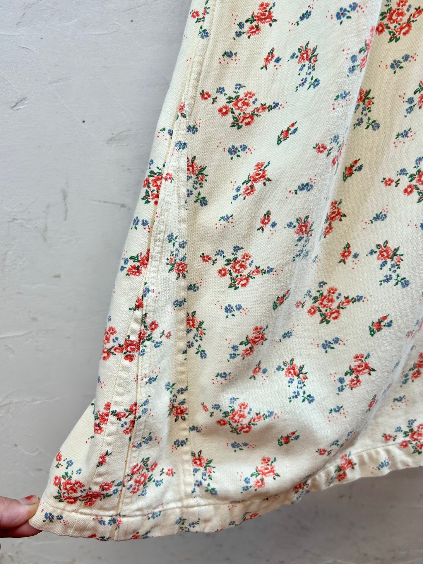 ’70s Flower Dress [J28578]